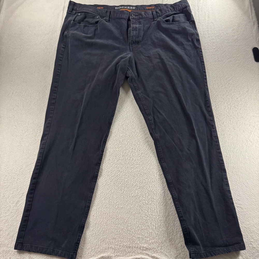Dockers Pants Mens 44x30 Black Good Smart 360 Flex Jean Cut Tapered Fit